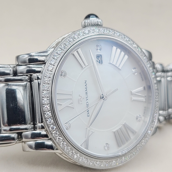 David Yurman Classic Quartz Watch Stainless Steel with Diamond Bezel, 38mm - Picture 11 of 11